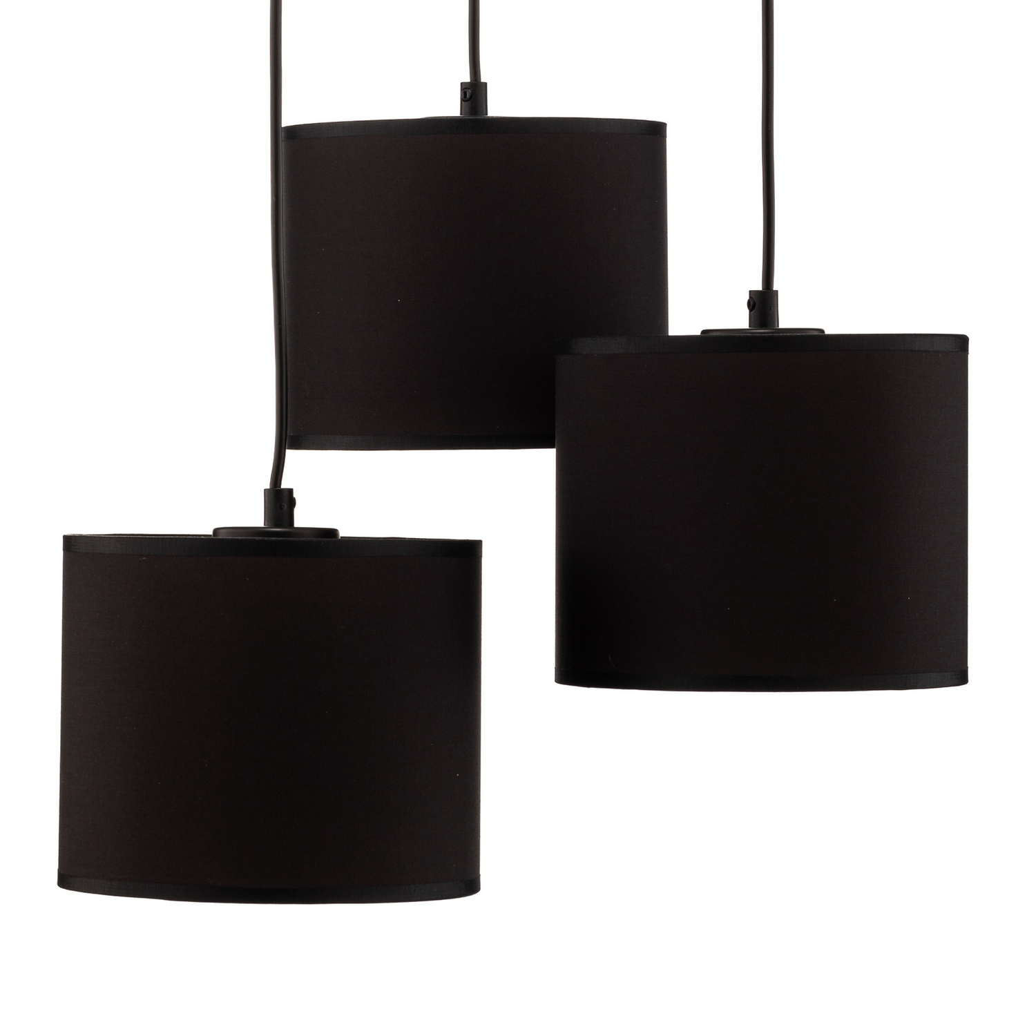 B-Ware Luminex Hängeleuchte Pendellampe Soho Zylindrisch Rund 3fl Blau Gold - 5907565935707