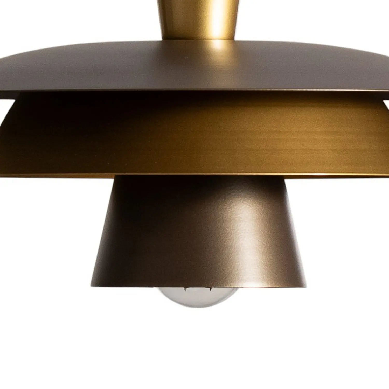 B-Ware Luminex Pendellampe Hängelampe Plato Titanfarben Goldfarben Stahl ø 34 Cm E27 - 5907565931709
