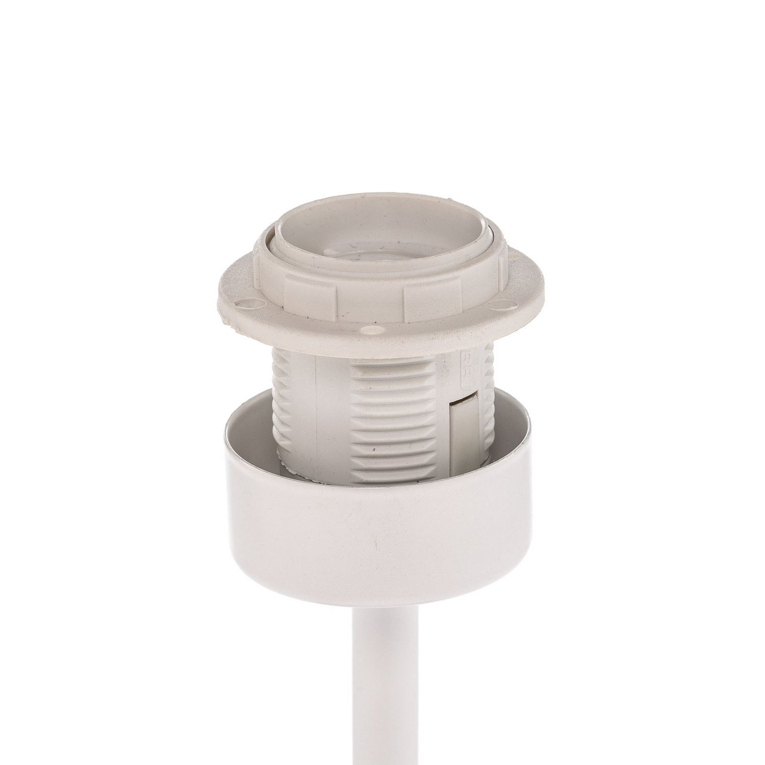 Luminex Soho Tischleuchte Lampe Leuchte E27 Konisch Weiß 33 Cm Metall Textil B-Ware - 5907565934380