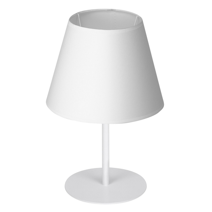 Luminex Soho Tischleuchte Lampe Leuchte E27 Konisch Weiß 33 Cm Metall Textil B-Ware - 5907565934380