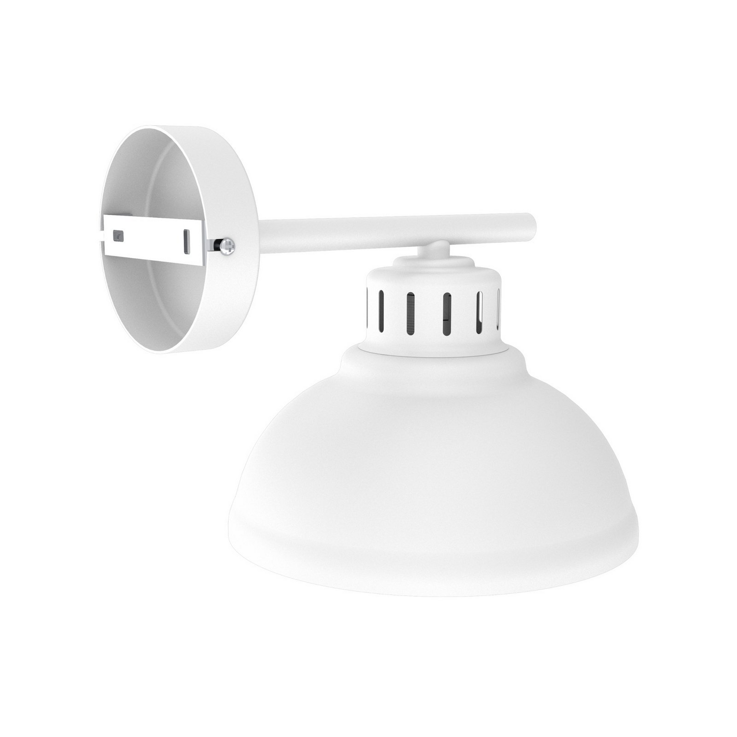 Luminex Sven Wandleuchte Lampe Wandlampe Weiß Stahl E27 1 Flammig Dimmbar Ip20 B-Ware - 5907565990447