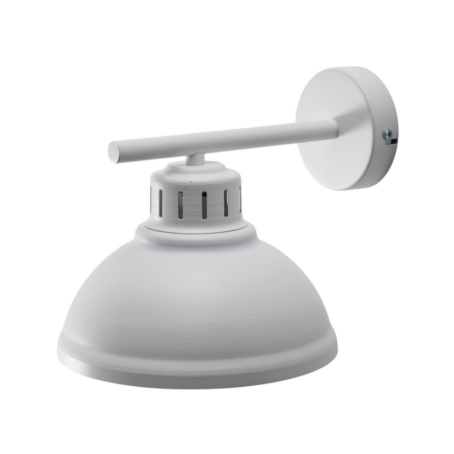 Luminex Sven Wandleuchte Lampe Wandlampe Weiß Stahl E27 1 Flammig Dimmbar Ip20 B-Ware - 5907565990447