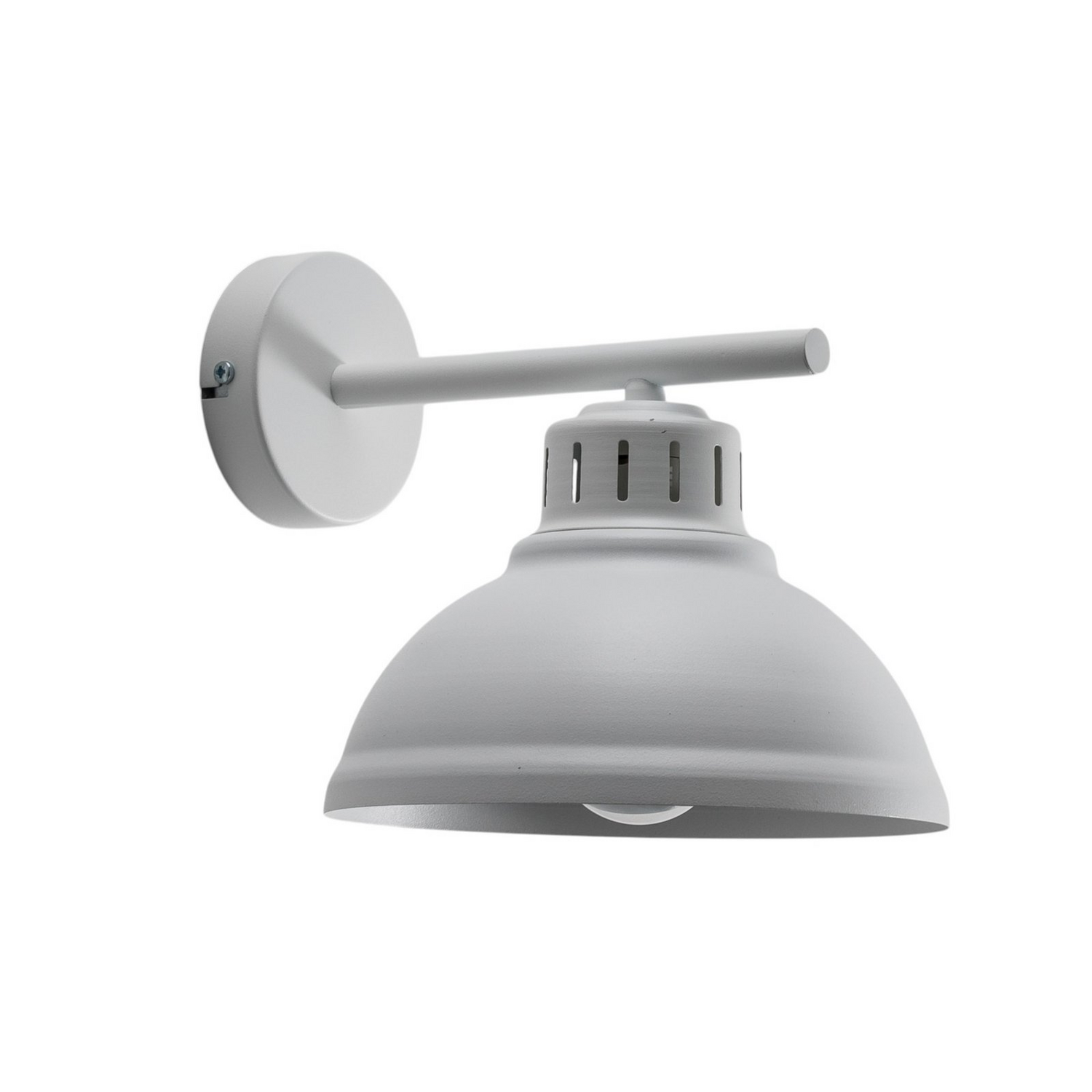 Luminex Sven Wandleuchte Lampe Wandlampe Weiß Stahl E27 1 Flammig Dimmbar Ip20 B-Ware - 5907565990447