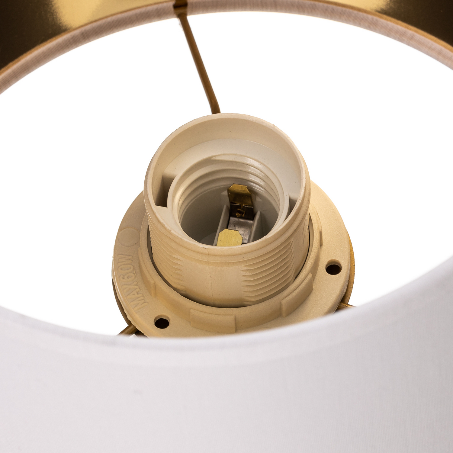 Luminex Wandleuchte Leselicht Soho Zylindrisch Weiß Gold Beleuchtung Lampe Spot B-Ware - 5907565934427