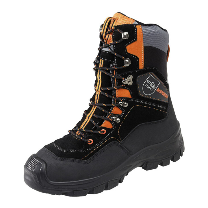 Lupriflex Forststiefel Arbeitsschuhe Schnittschutz Schwarz S3 Größe 47