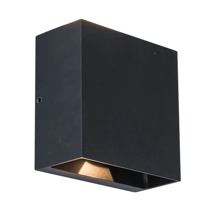 Lutec Außenwandleuchte Wandlampe Gemini Beams Led Mattschwarz Ip54 12 W 400lm B-Ware - 6939412012117