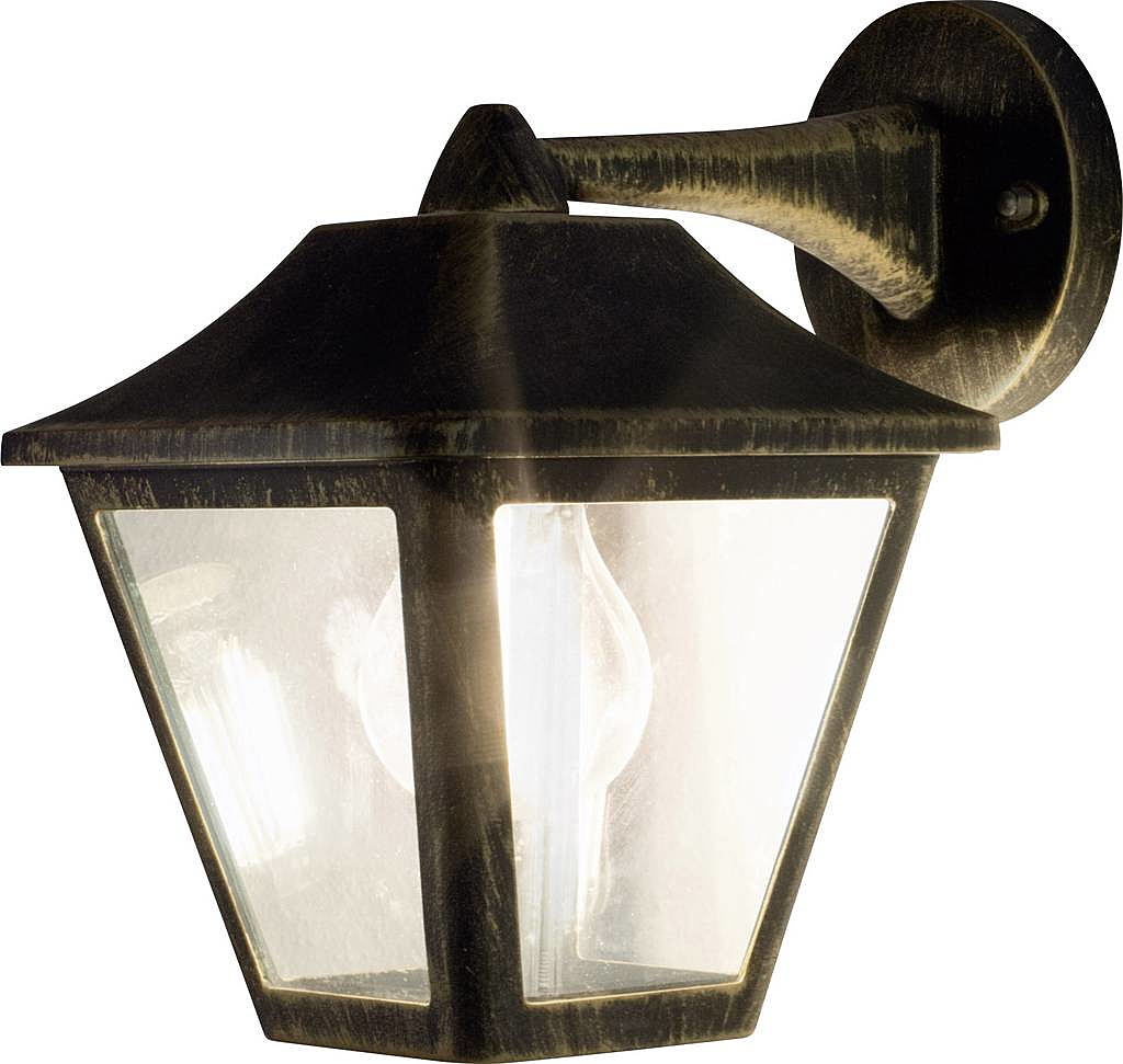 B-Ware Ledvance Endura Classic Außenwandleuchte Led E27  Schwarz Gold