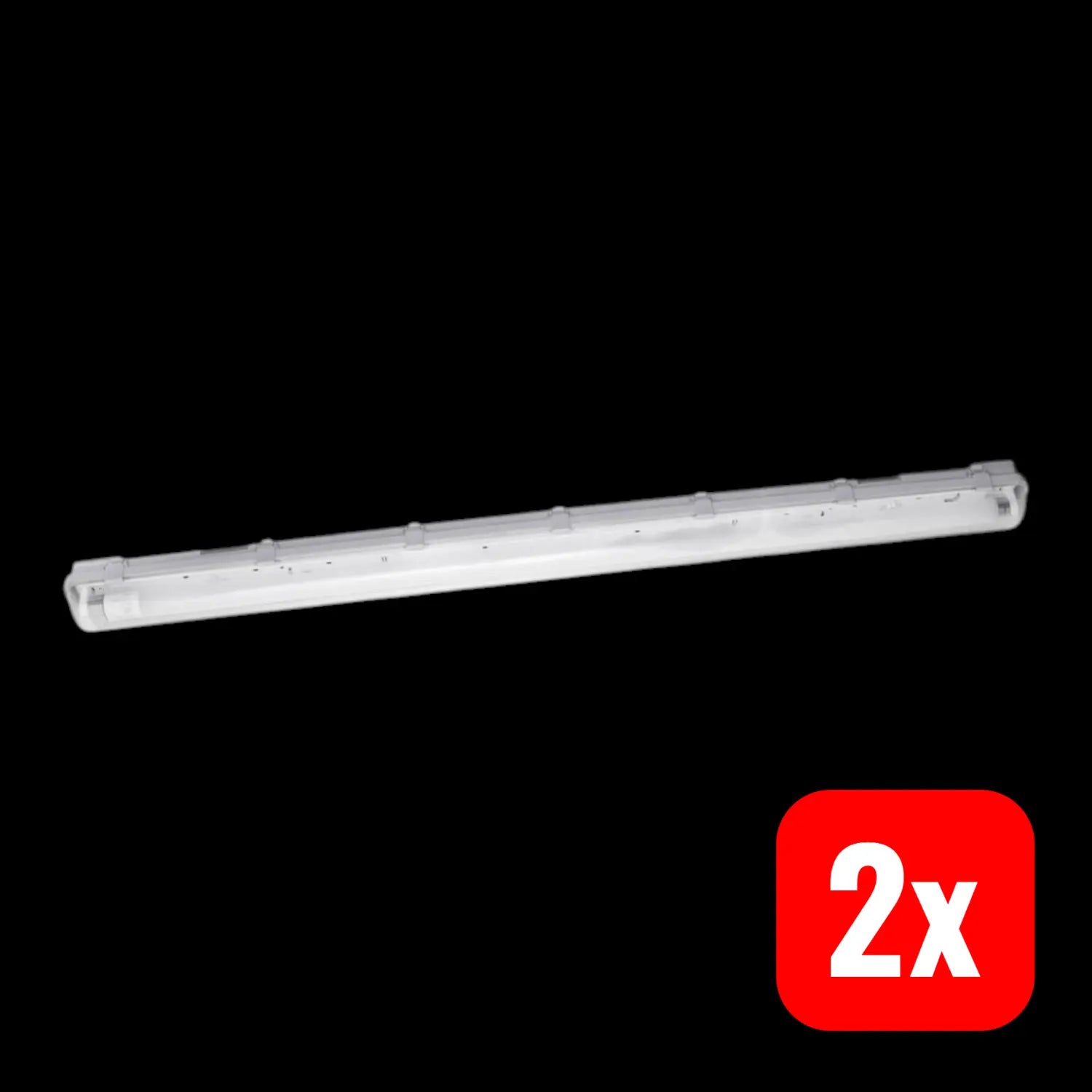B-Ware Ledvance Submarine Feuchtraum Wannenleuchte Led G13 16 W Neutralweiß Grau 2 Stück - 4058075303942