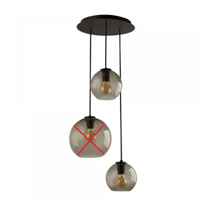 B-Ware Lyora 3 Flammige Hängelampe Glas Vetro Pendelleuchte Siehe Text/Foto