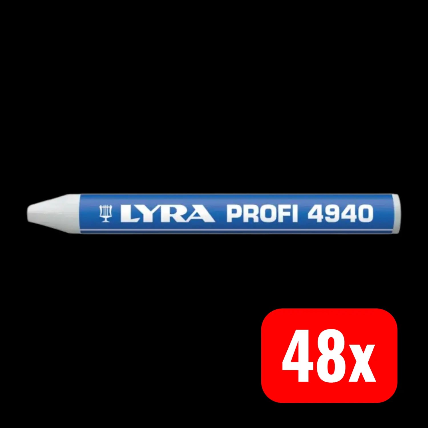 B-Ware Lyra Kreide Markierstift Reifen Universalkreide Weiß Papier Schachtel 48 Stück - 4084900551295