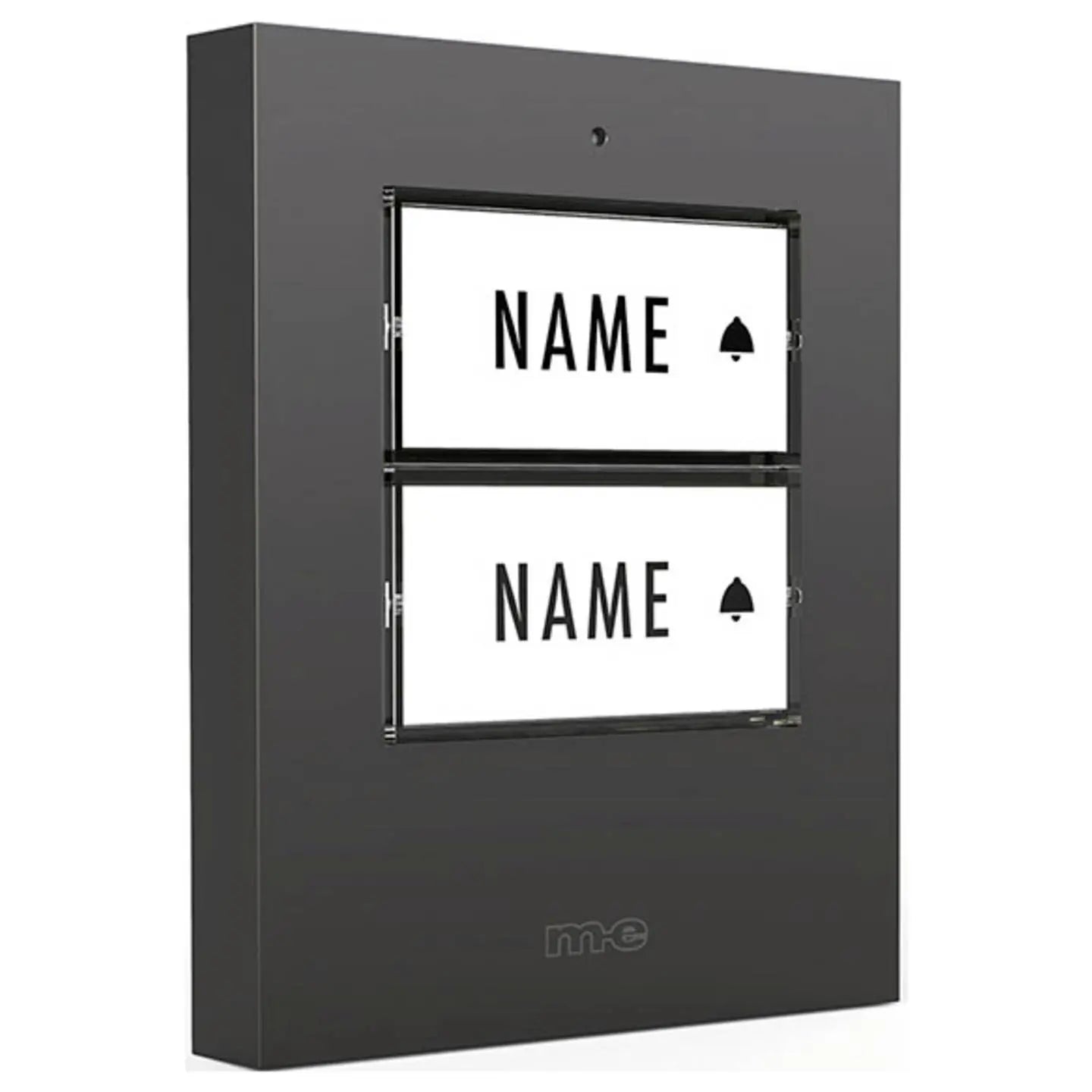 B-Ware M E Klingeltaster Haustürklingel Türklingel 2 Fam Kunststoff Anthr - 4250109135424