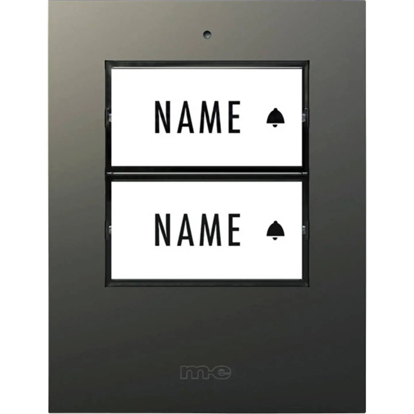 B-Ware M E Klingeltaster Haustürklingel Türklingel 2 Fam Kunststoff Anthr - 4250109135424