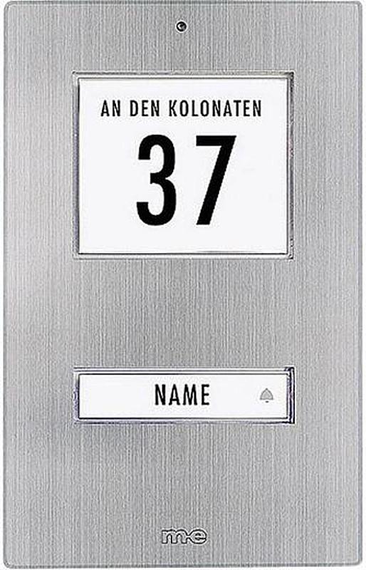 B-Ware M E Klingeltaster Beleuchtet Mit Adressfeld Mit Namensschild Klingelschild - 4250109135318
