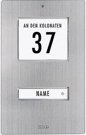 B-Ware M E Klingeltaster Beleuchtet Mit Adressfeld Mit Namensschild Klingelschild