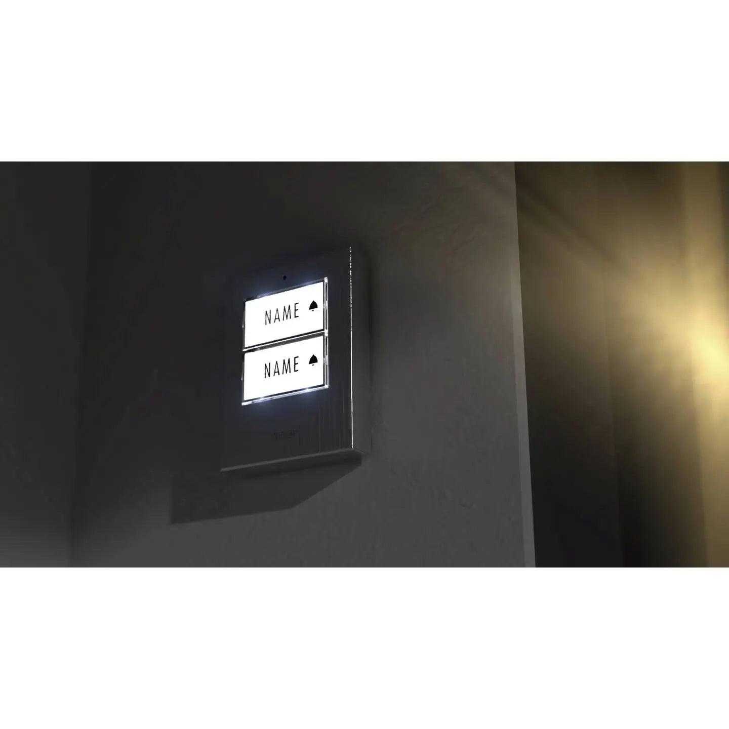 B-Ware M E Modern Electronics 41412 Funkklingel Türklingel Beleuchtet Namensschild - 4250109133635