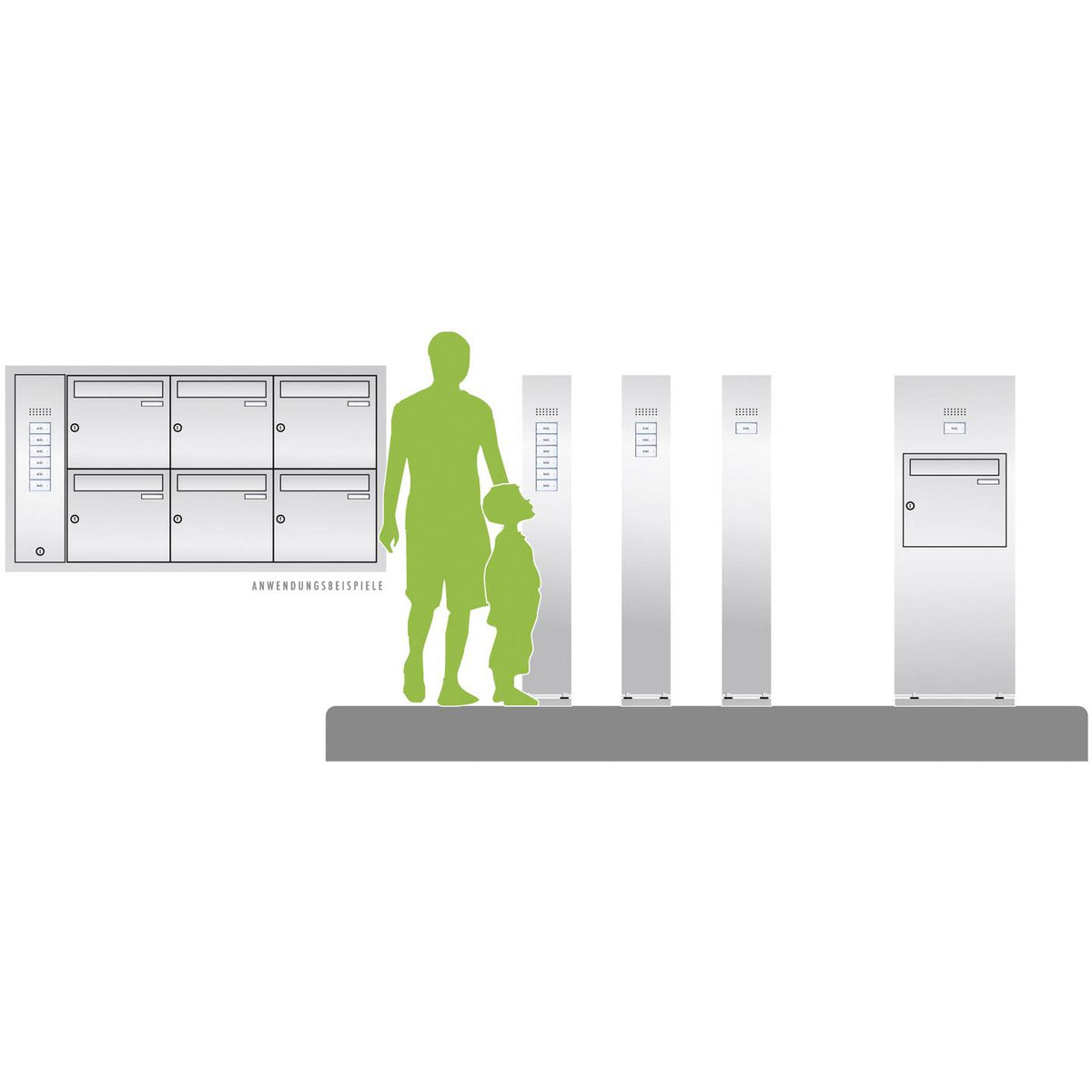 m-e modern-electronics Vistadoor Türsprechanlage Gegensprechanlage Anschlussbox - 4250109170425