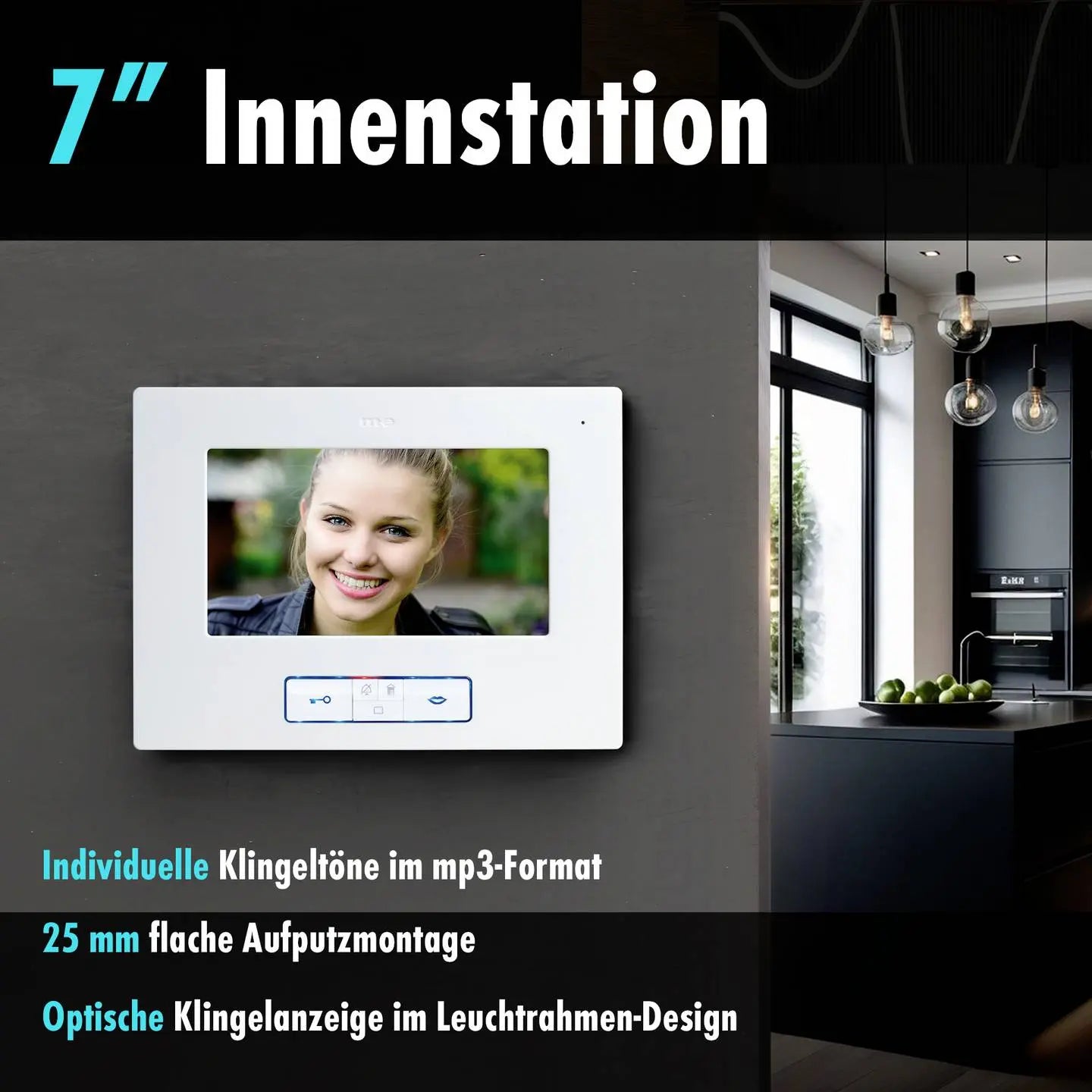 B-Ware M E Video Türsprechanlage Türkommunikation Vdv 20106 S 1 Fam Anthrazit Weiß - 4250109191406
