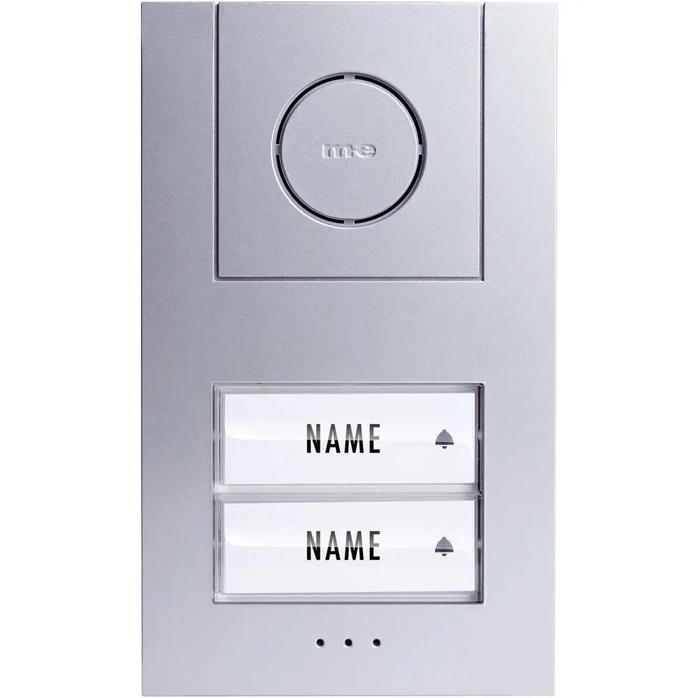 B-Ware M E Türsprechanlage Gegensprechanlage Außeneinheit Kabelgebunden 2 Namen Silber - 4250109170586