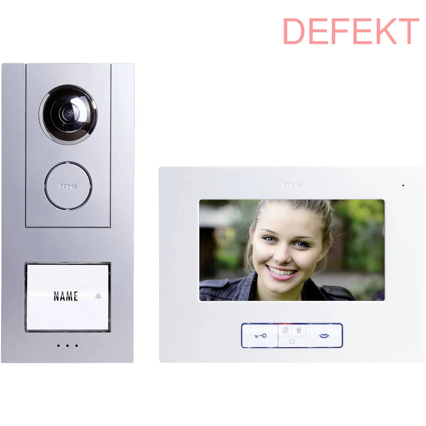D-Ware M E Vistus Vd Alu 6710 A Video Türsprechanlage Set Kabel 3.5 Z Defektware - 4250109170807