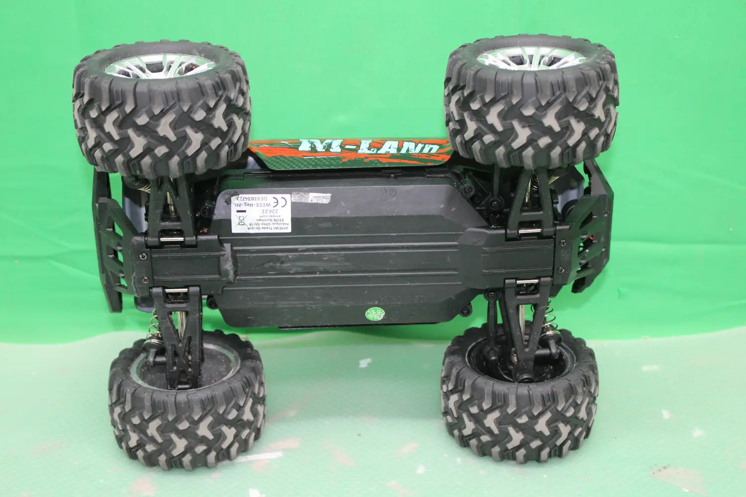 D-Ware Amewi M Land Rot Brushed 1:16 Rc Modellauto Elektro Monstertruck Defektware - 4260768517295