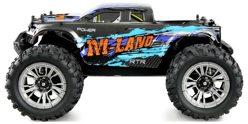 D-Ware Amewi M Land Blau Brushed 1:16 Rc Modellauto Elektro Monstertruck Defektware - 4260768517301
