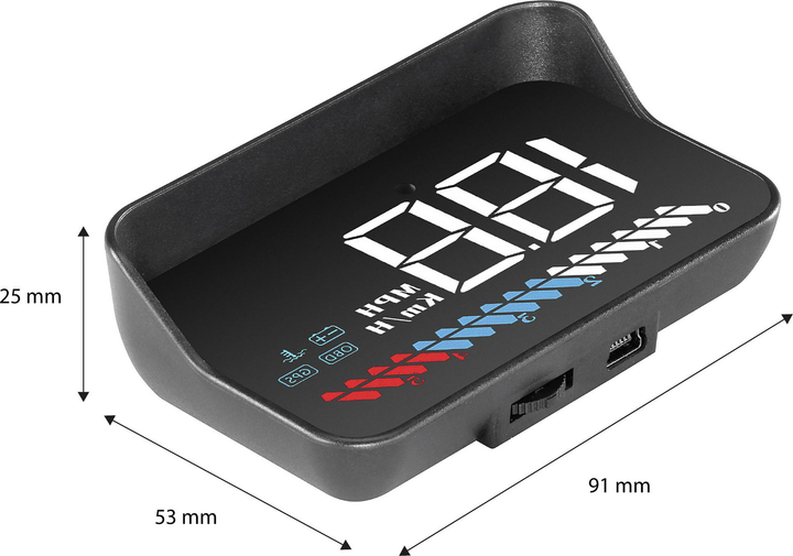 M7 Kfz Aufbauinstrument Hud 3.5 Head Up Display Kfz Ausstattung Siehe Text/Foto B-Ware - 4064161204796