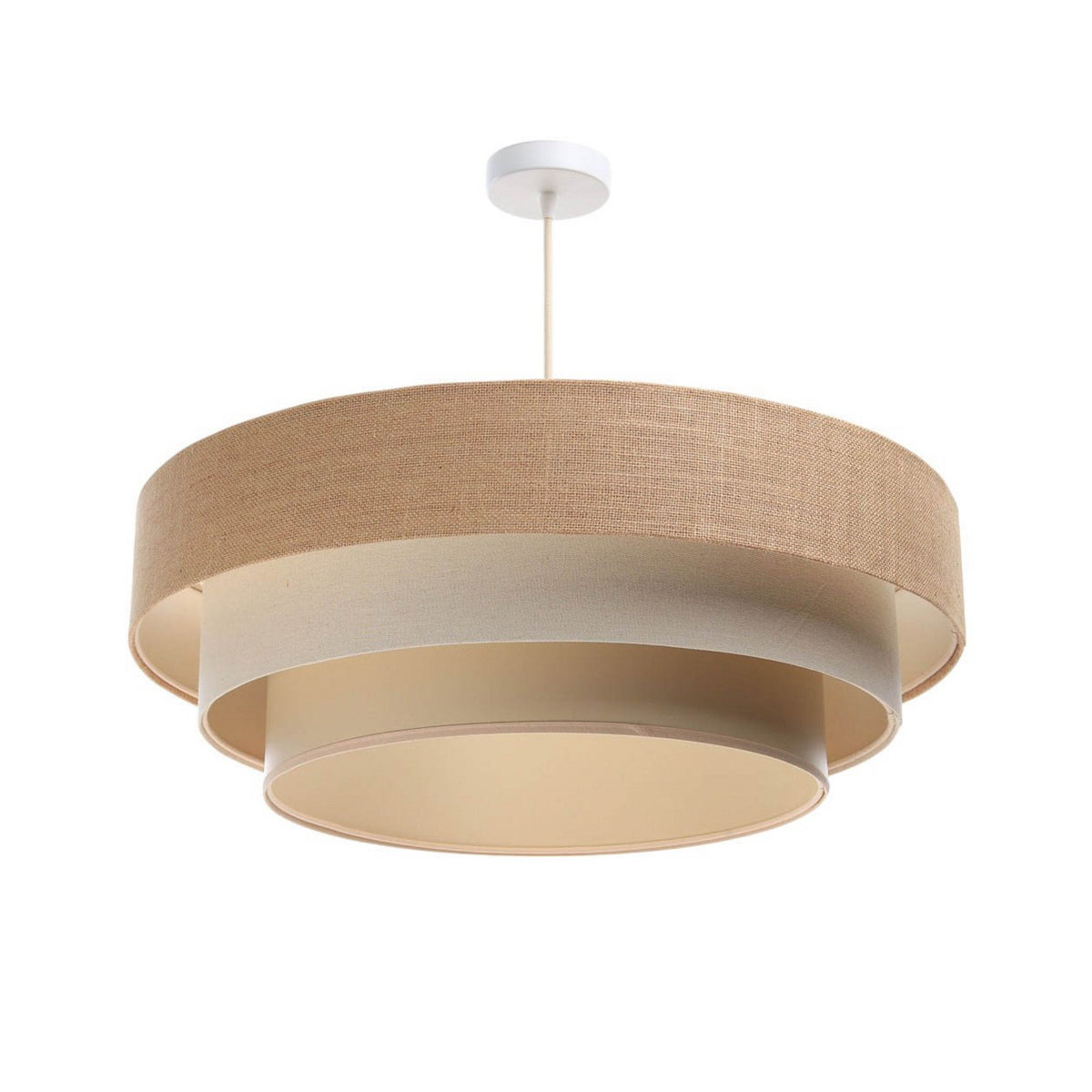 Maco Design Hängeleuchte Pendelleuchte Jute creme beige Boho Lampe Deckenlampe - 5906742015409
