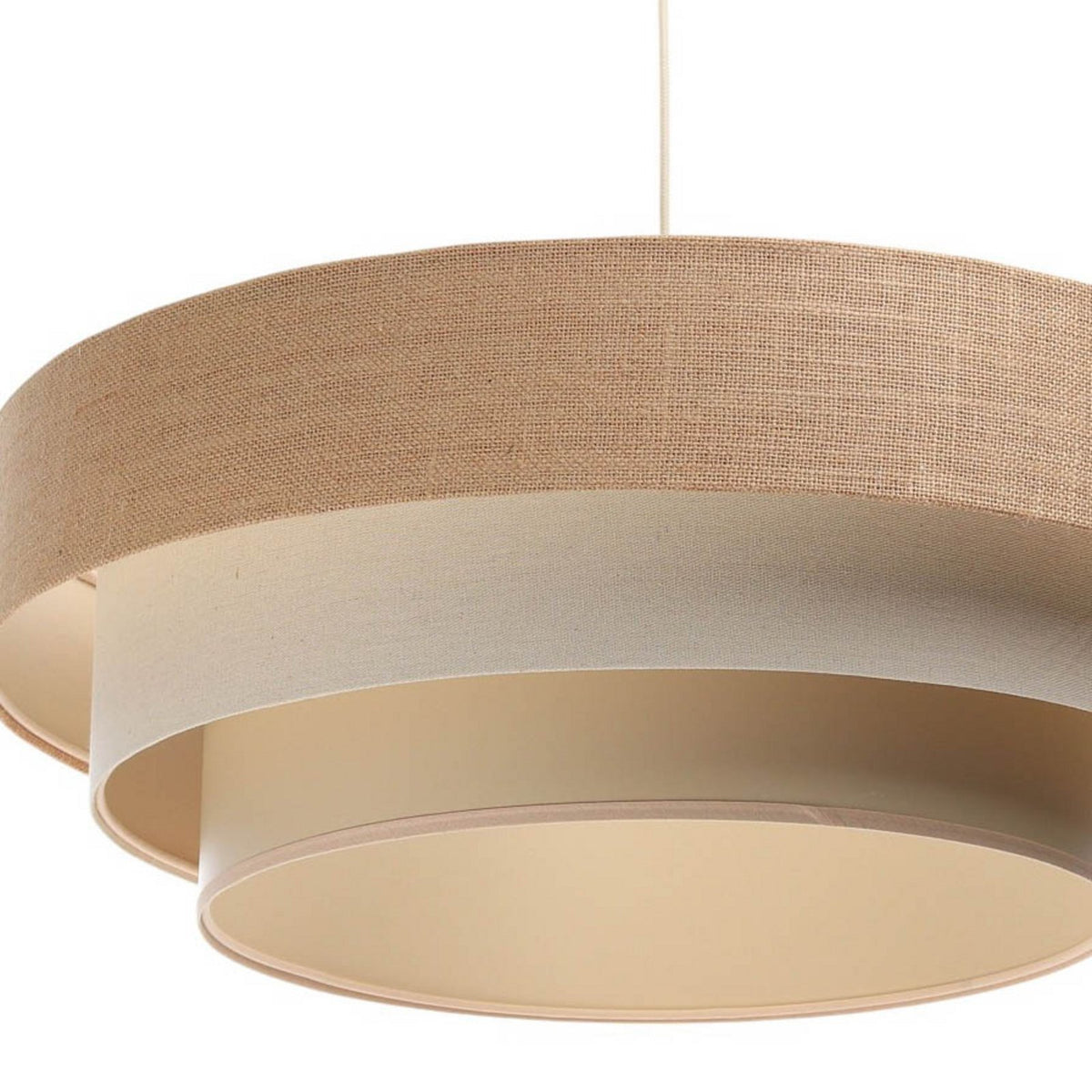 Maco Design Hängeleuchte Pendelleuchte Jute creme beige Boho Lampe Deckenlampe - 5906742015409