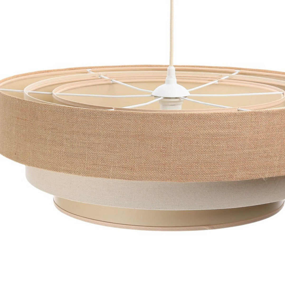 Maco Design Hängeleuchte Pendelleuchte Jute creme beige Boho Lampe Deckenlampe - 5906742015409