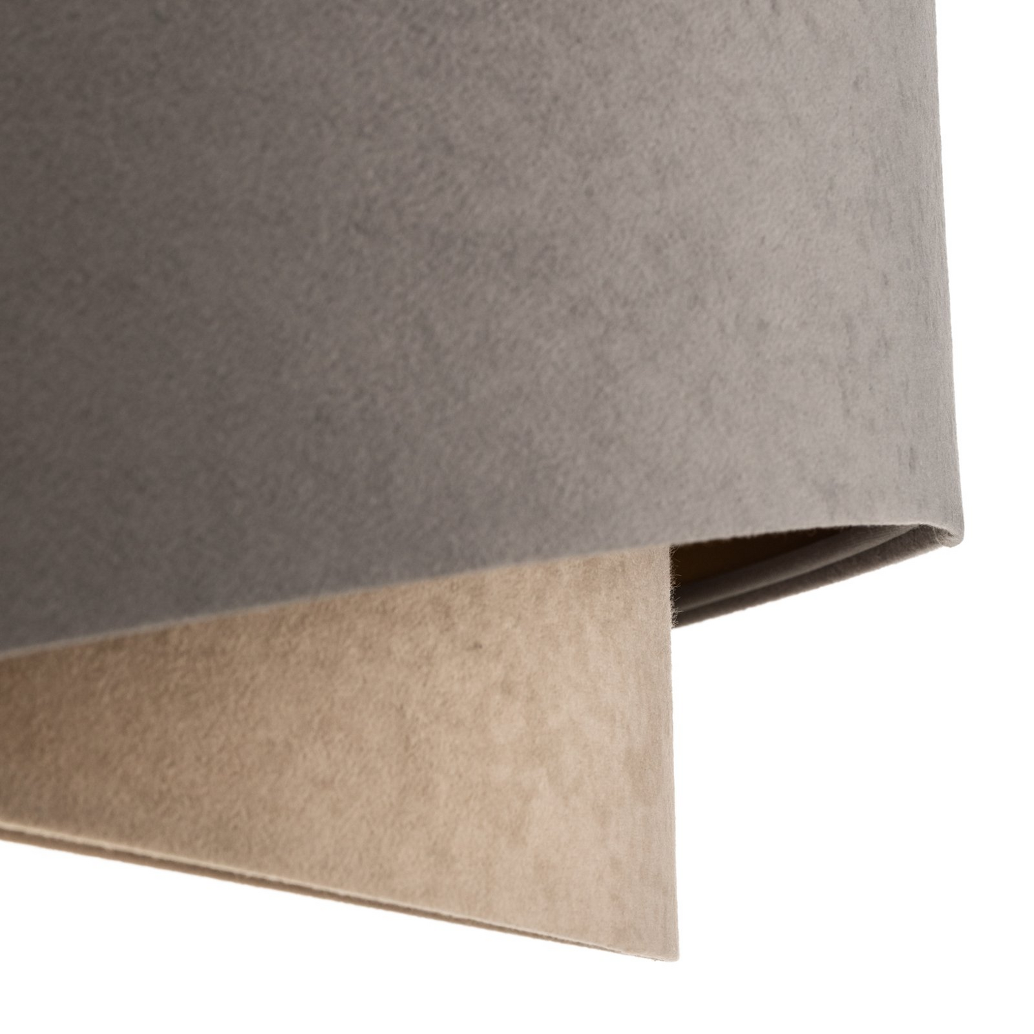 Maco Design Pendellampe Hängelampe Vivien Dreifarbig Grau Beige Gold Velours B-Ware - 5906742040029