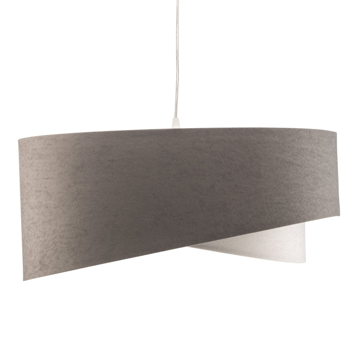 Maco Design Pendellampe Hängelampe Vivien Lampe grau weiß silber dreifarbig - 5906742041811