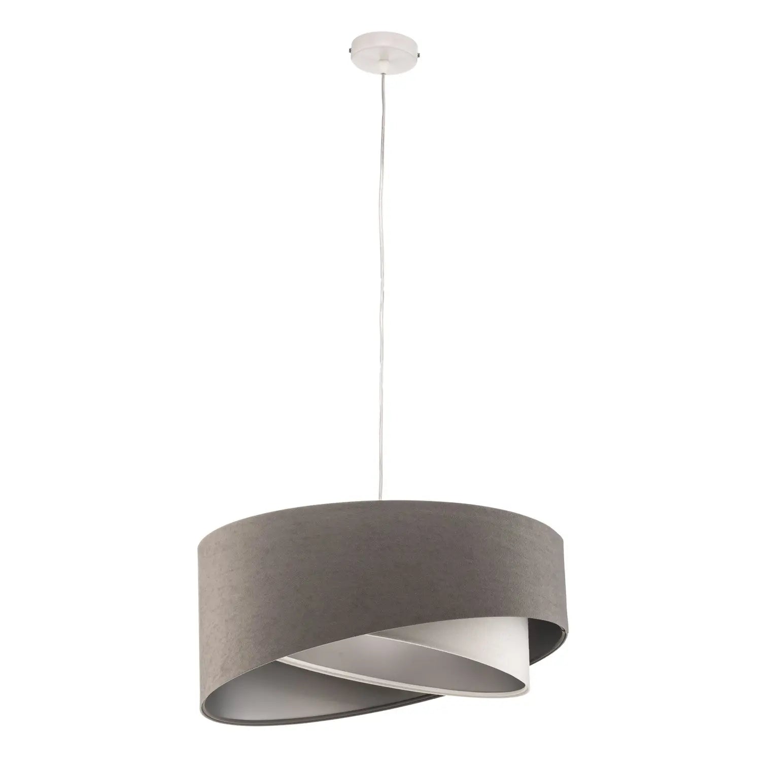 B-Ware Maco Design Pendellampe Hängelampe Vivien Lampe Grau Weiß Silber Dreifarbig - 5906742041811