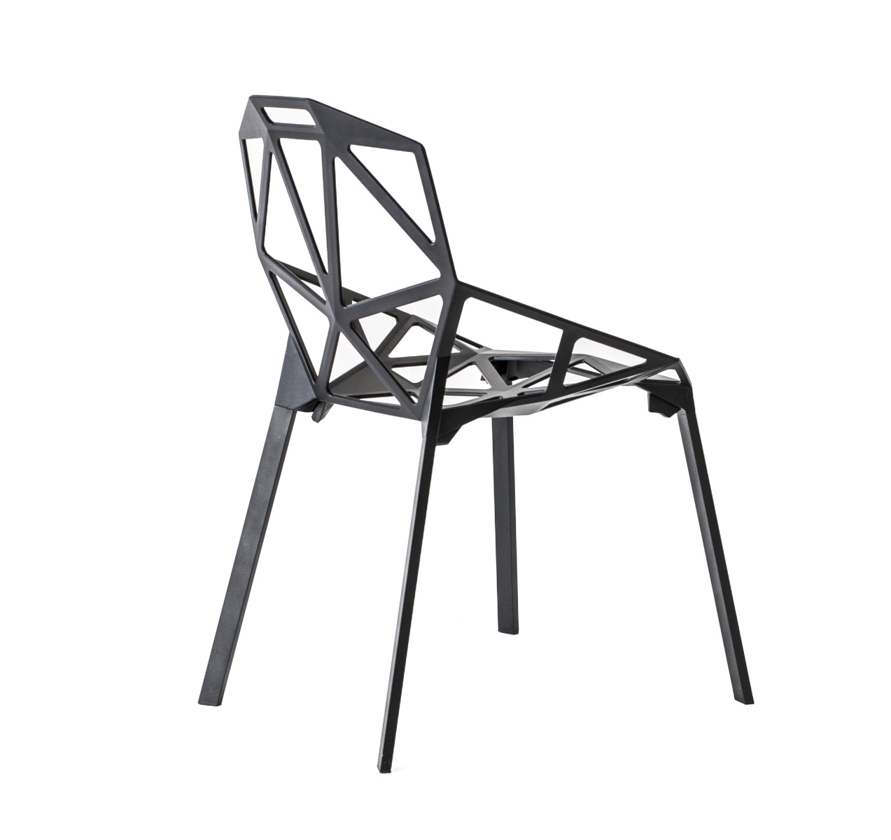 B-Ware Magis Chair One Stapelstuhl Esszimmerstuhl Stuhl Gartenstuhl Balkonstuhl Schwarz - 28051764845525