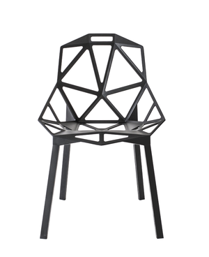B-Ware Magis Chair One Stapelstuhl Esszimmerstuhl Stuhl Gartenstuhl Balkonstuhl Schwarz