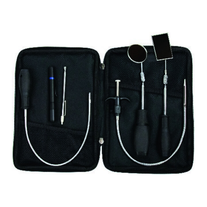 B-Ware Magnetheber Set Inspektionswerkzeug Werkzeug 6 Tlg Schwarz Werkzeugtasche - 4030884609644