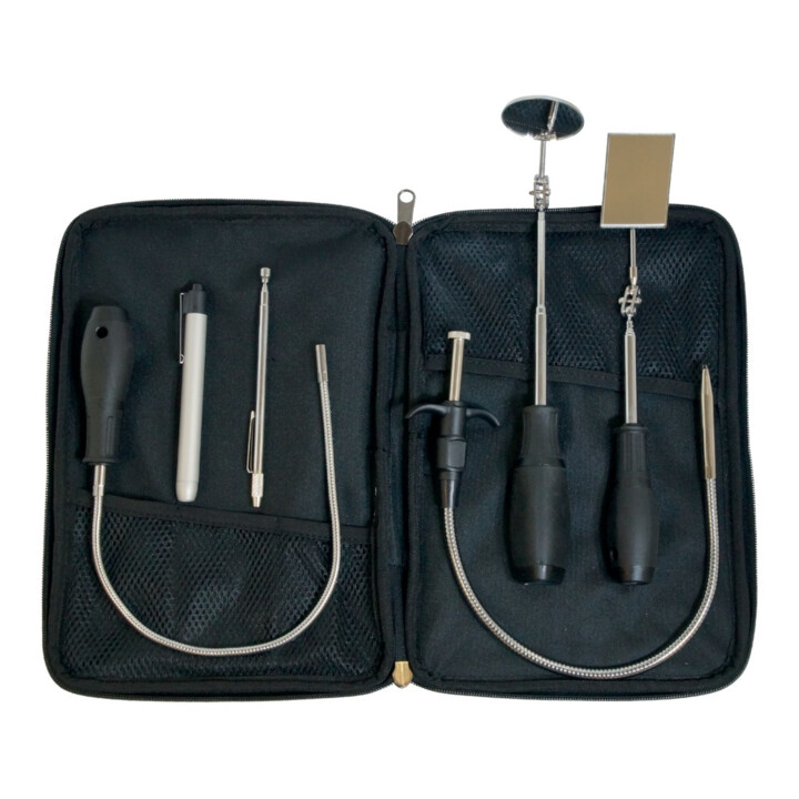 B-Ware Magnetheber Set Inspektionswerkzeug Werkzeug 6 Tlg Schwarz Werkzeugtasche - 4030884609644