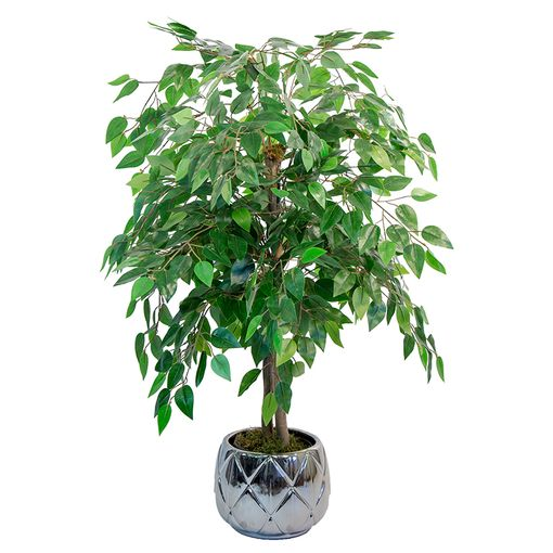 Maia Shop Ficusbaum Kunstpflanze Ficus Dekobaum Realistischen Blättern 105cm  B-Ware - 8435240996516