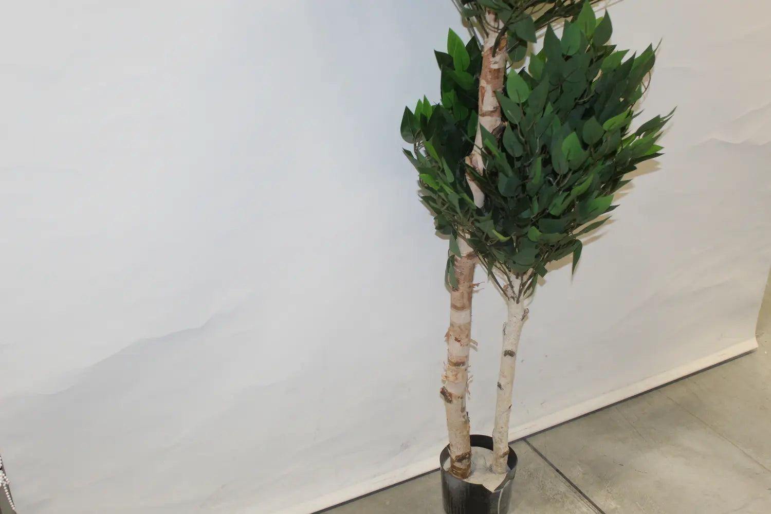 B-Ware Maia Shop Künstliche 2 Baumkronen Ficus Kunstpflanze Dekoration Siehe Text/Foto - 8435240504483
