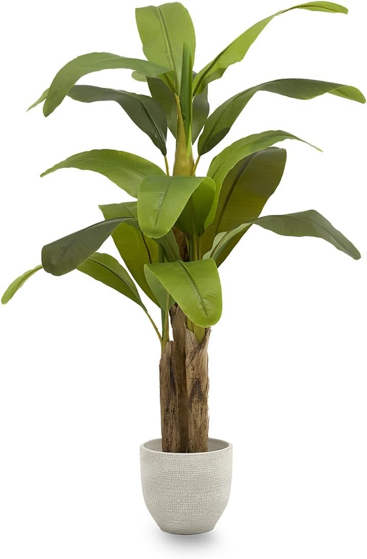 Maia Shop Künstliche Bananenpflanze Kunstpflanze Pflanzen Plastik 150 x 80 cm - 8435240501970