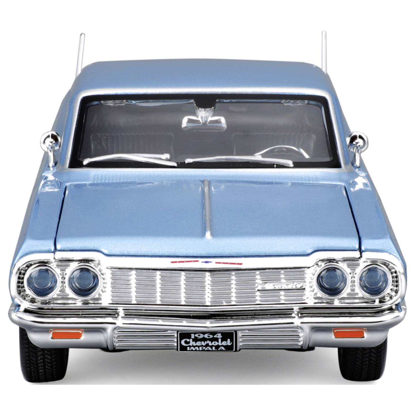 B-Ware Maisto Modellauto Fahrzeug Chevrolet Impala 1964 Blau 1:24 Oldtimer Sammler - 90159329084