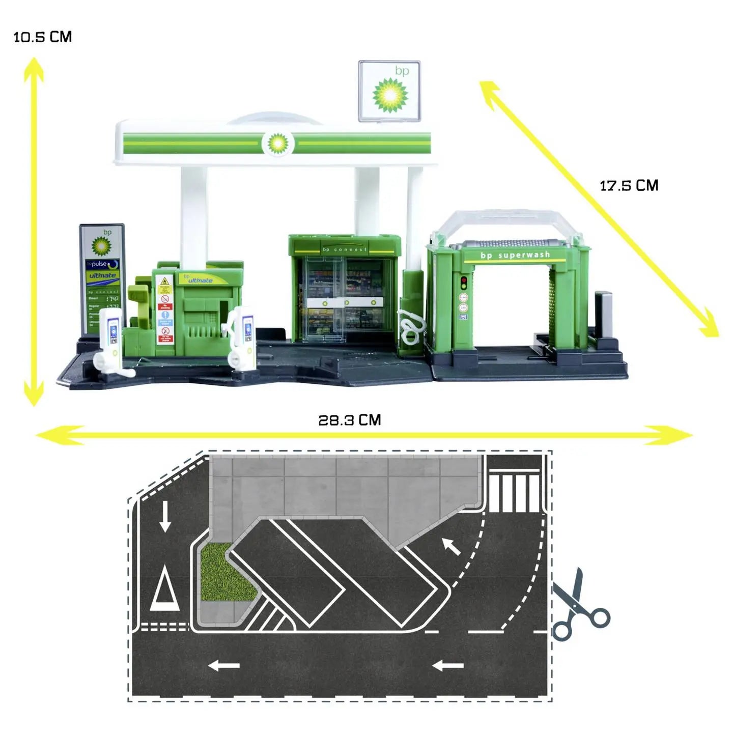 B-Ware Majorette Tankstellen Set Spielzeug Tankstelle Bp Optik Fahrzeug Enthalten - 3467452077177