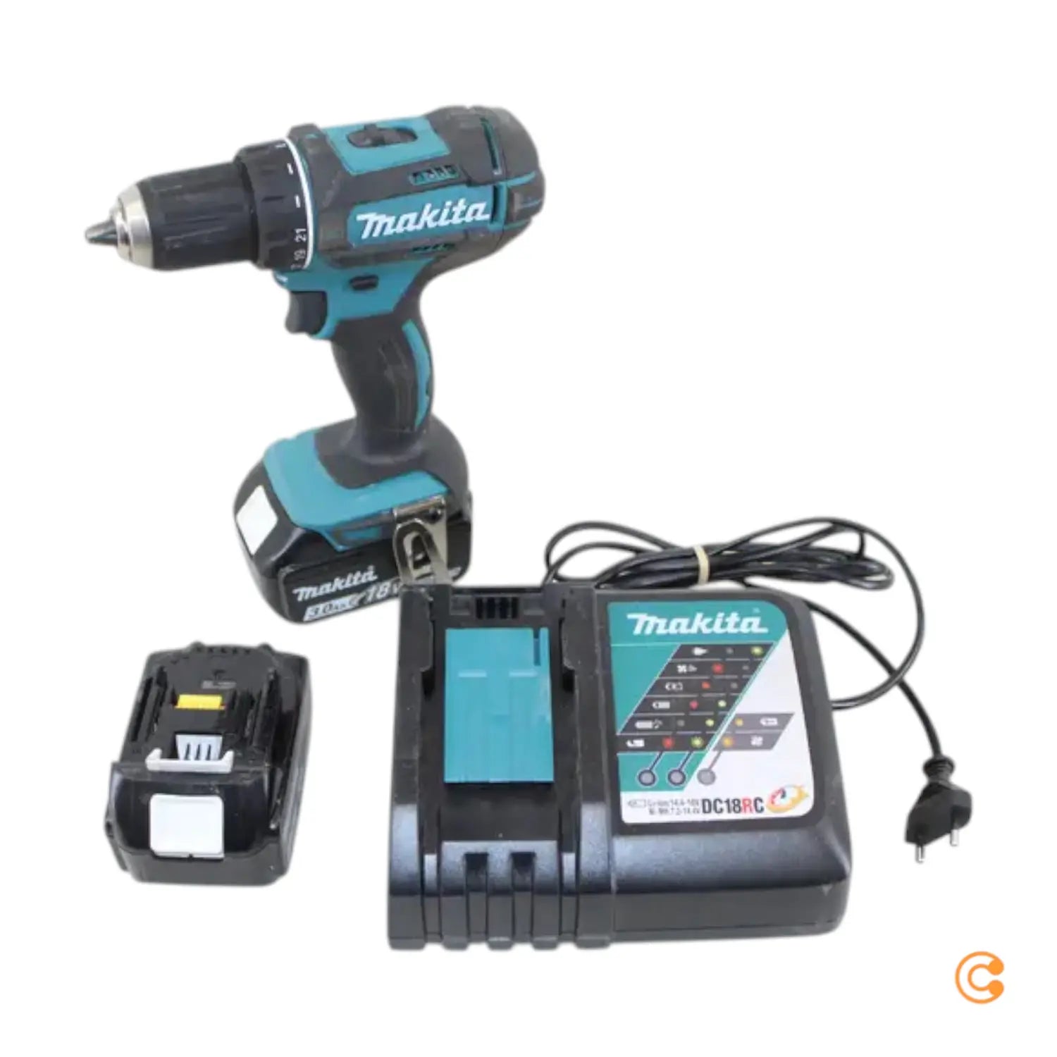 B-Ware Makita Ddf482 Rfj  Bohrschrauber 18 V 3 Ah Li Ion Koffer + 2x Akku Siehe Text/Foto - 88381813655