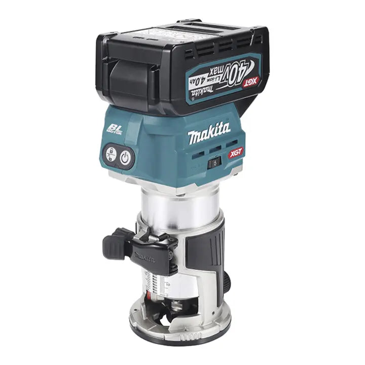 B-Ware Makita Akku Multifunktionsfräse Fräsgerät 40 V Max 4 Ah 2 Akkus Ladegerät Makpac - 88381759960