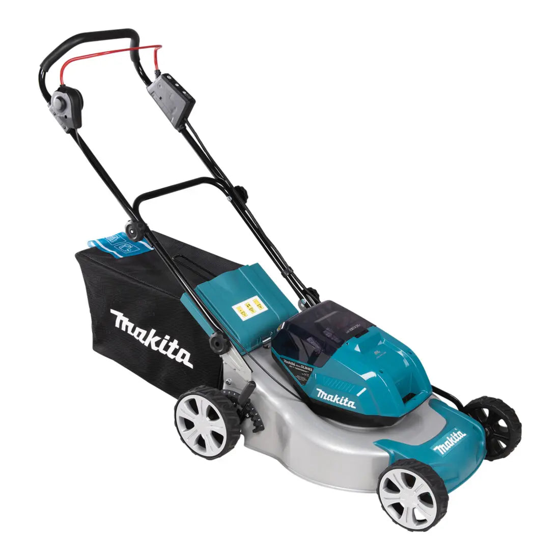 B-Ware Makita Rasenmäher Akku Mäher Grasfangkorb Sichelmesser Mulchkeil Ladegerät Akkus - 88381767088