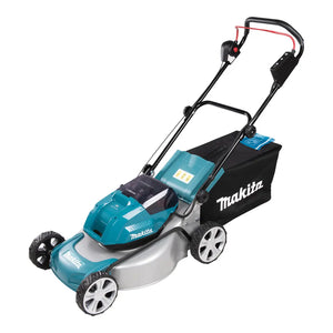 B-Ware Makita Rasenmäher Akku Mäher Grasfangkorb Sichelmesser Mulchkeil Ladegerät Akkus