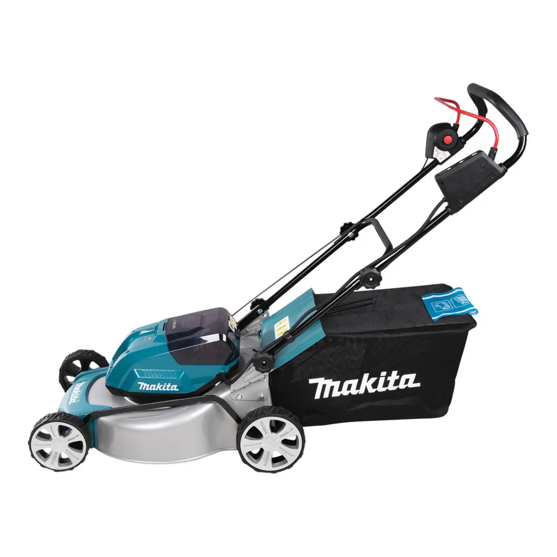 B-Ware Makita Rasenmäher Akku Mäher Grasfangkorb Sichelmesser Mulchkeil Ladegerät Akkus - 88381767088