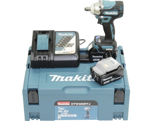 Makita Akku Schlagschrauber Dtw300 Rtj Schrauber Bohrschrauber 18 V 2 Akkus 5,0 Ah B-Ware