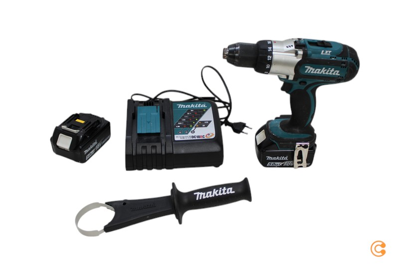 Makita Akku Bohrschrauber 18 V 5 Ah Li Ion Inkl. 2. Akku Siehe Text/Foto C-Ware - 88381813662
