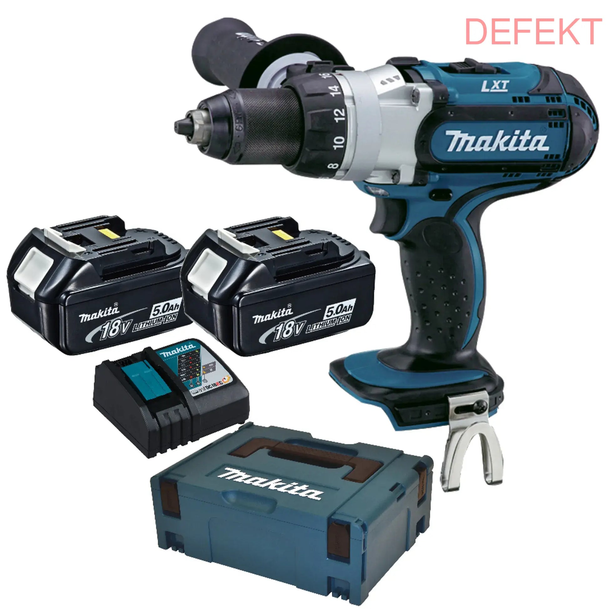 D-Ware Makita Ddf451 Rtj Akku Bohrschrauber Schrauber 18 V 5 Ah Li Ion 2 Defektware - 88381813662