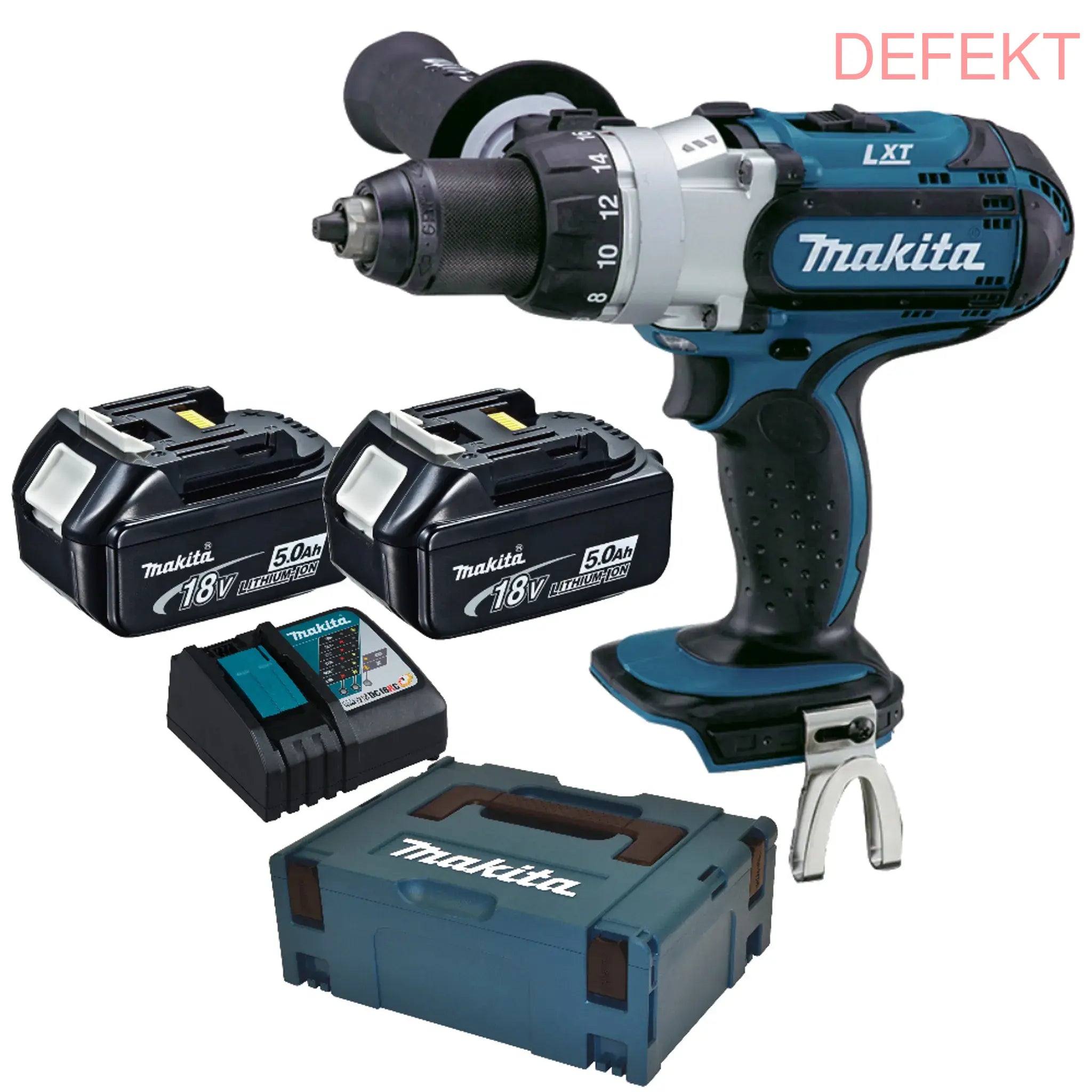 D-Ware Makita Ddf451 Rtj Akku Bohrschrauber Schrauber 18 V 5 Ah Li Ion 2 Defektware - 88381813662